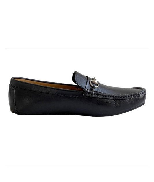 Jade Silver Buckle Loafer