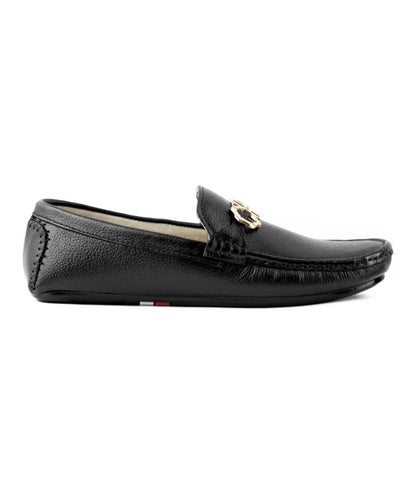 Black Leather Classic Loafer