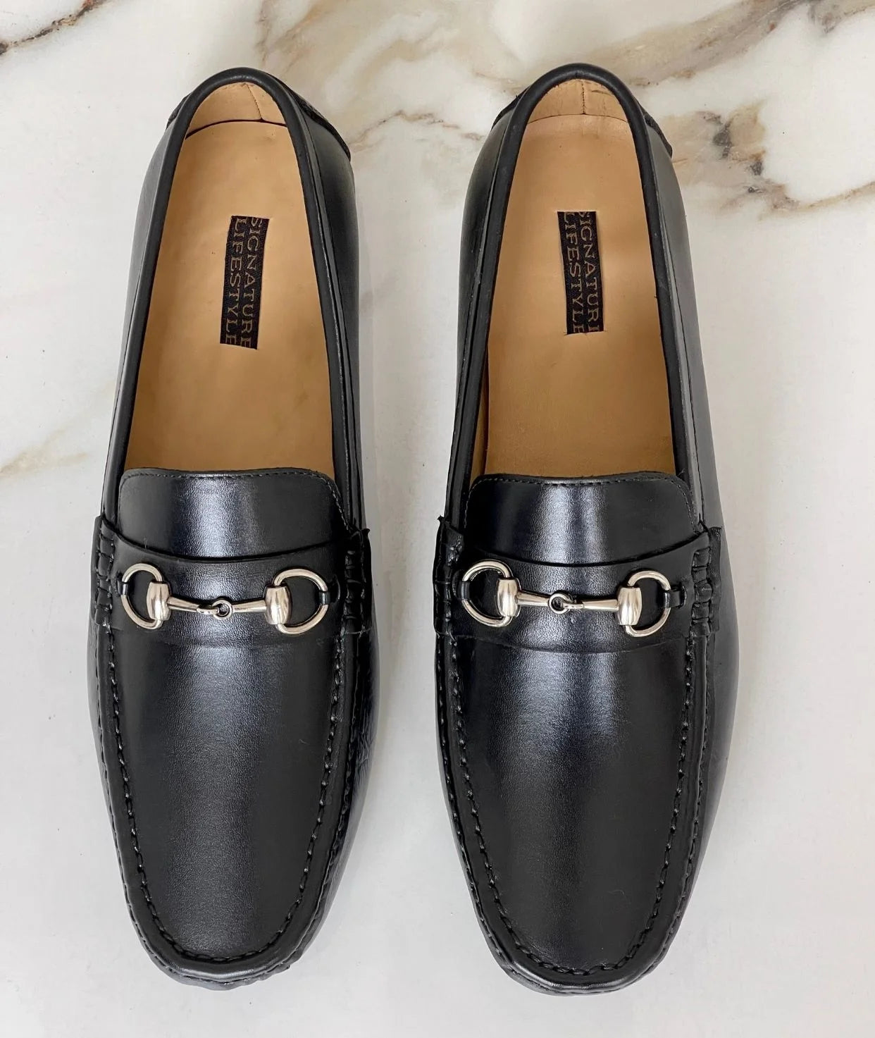 Jade Silver Buckle Loafer