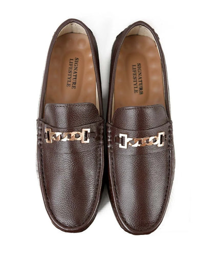 Pecan Baron Gold Loafer