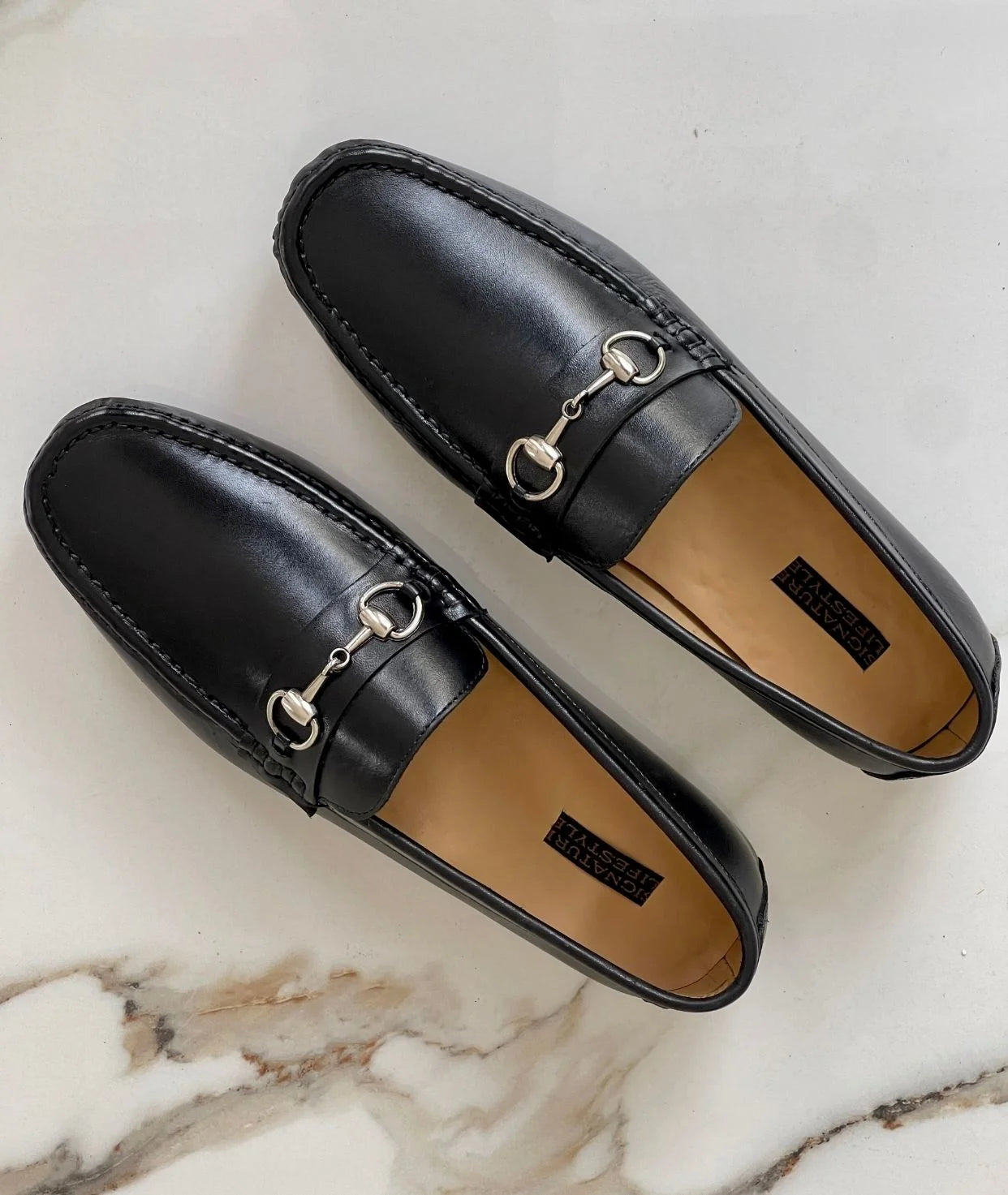 Jade Silver Buckle Loafer