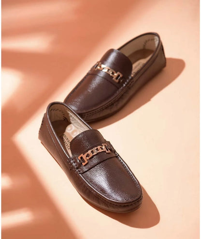 Pecan Baron Gold Loafer