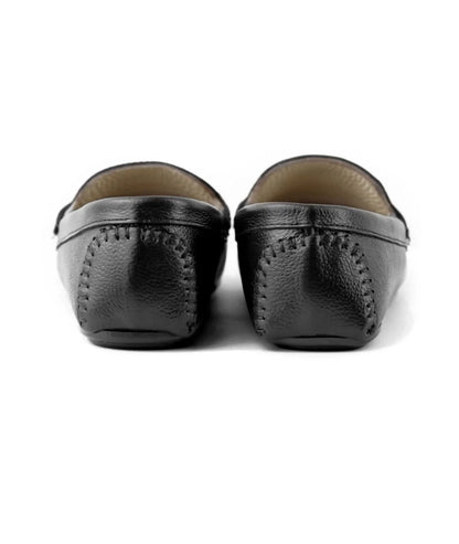 Black Leather Classic Loafer