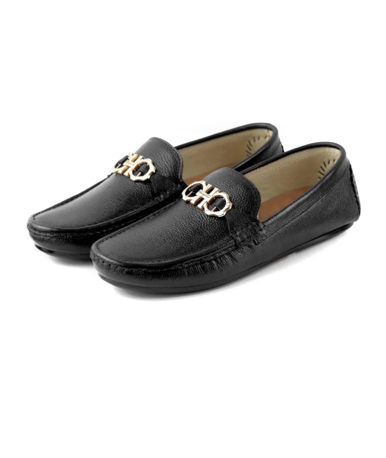 Black Leather Classic Loafer