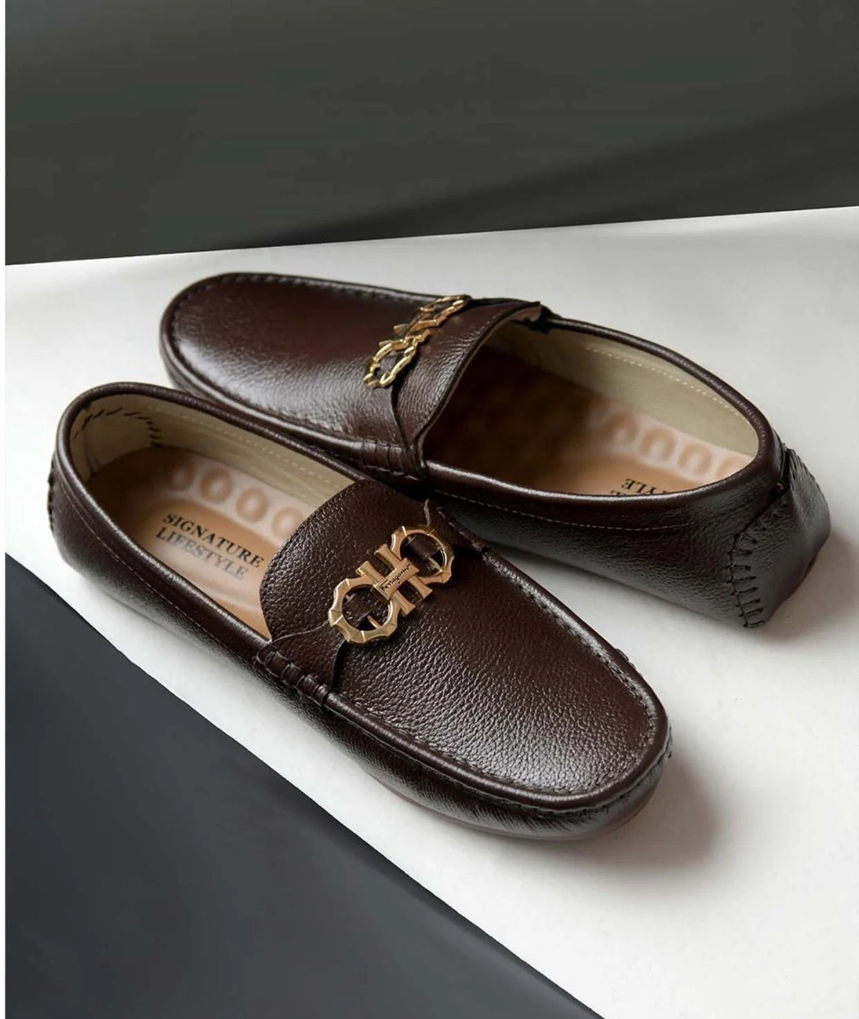 Brown Leather Classic Loafer