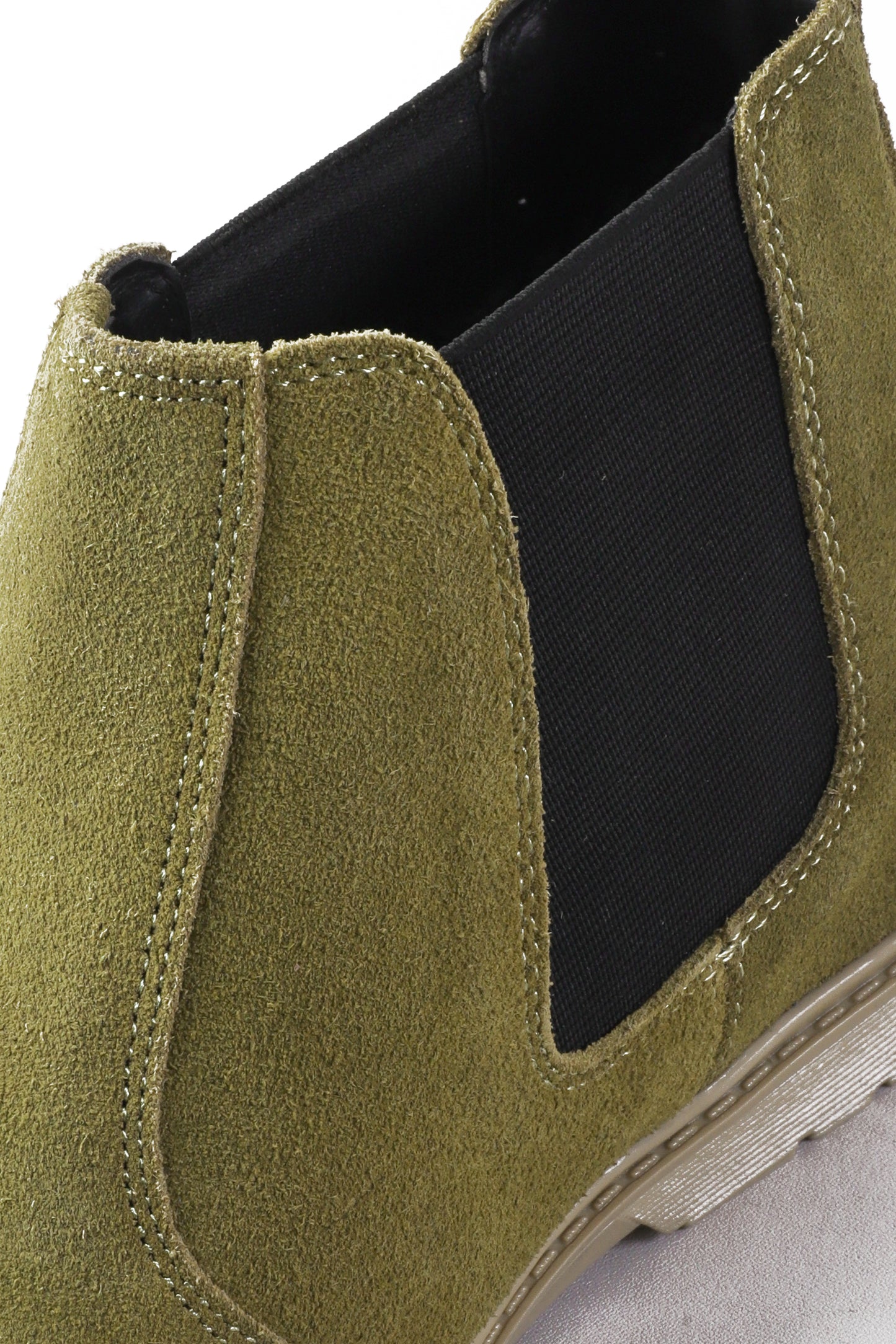 Valor in Moss Green - Suede